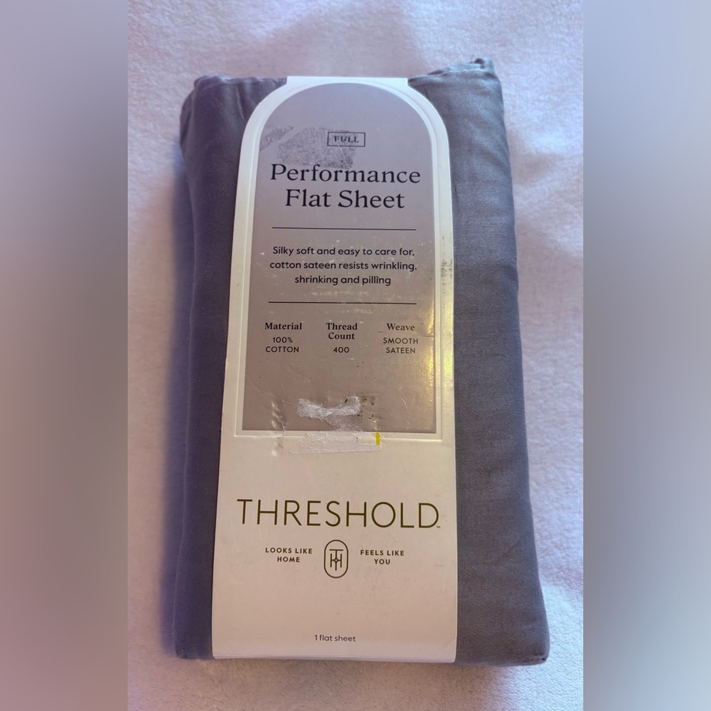 Threshold Dark Gray Performance Flat Sheet